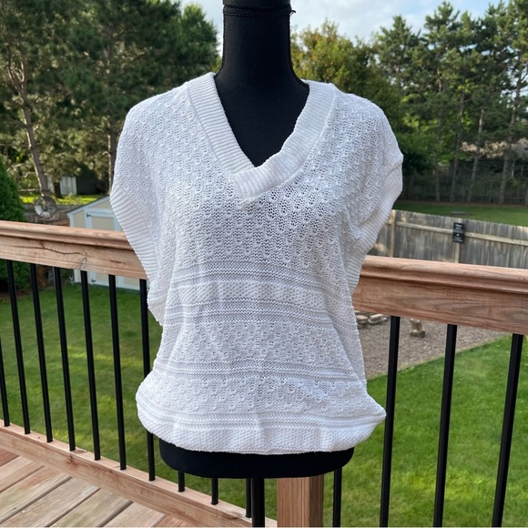 Vintage Boundary Waters Women’s Medium Knit Sweater Vest Grandpacore 90s USA - Picture 1 of 12
